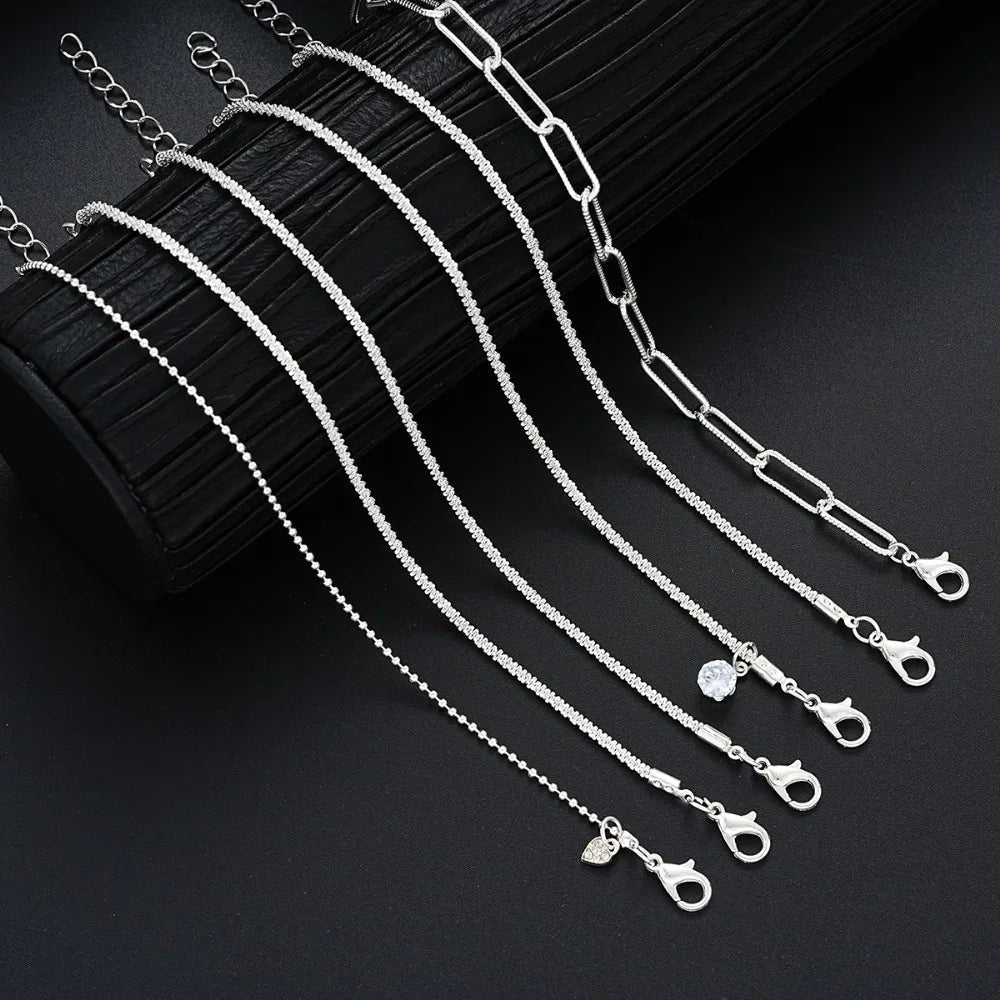 6 PCS Chunky Chain Link Bracelet Set