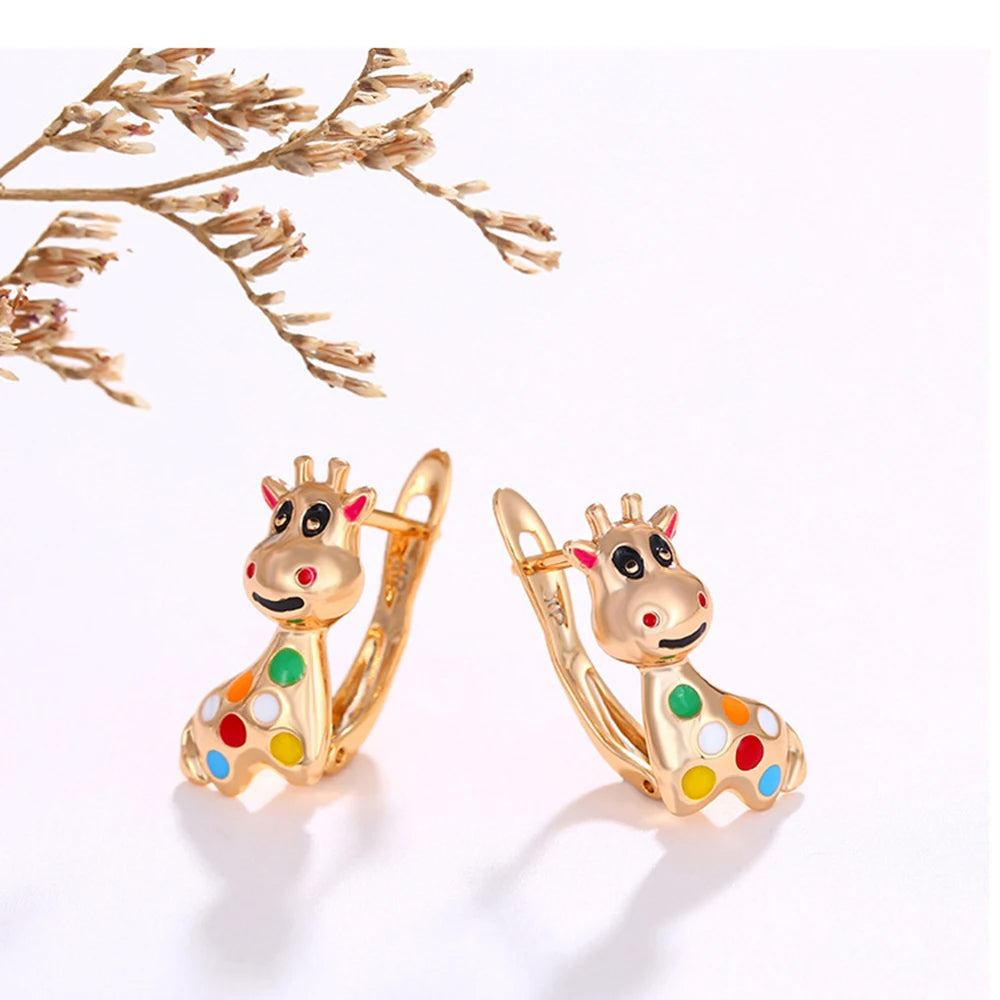 Colorful Giraffe Earrings
