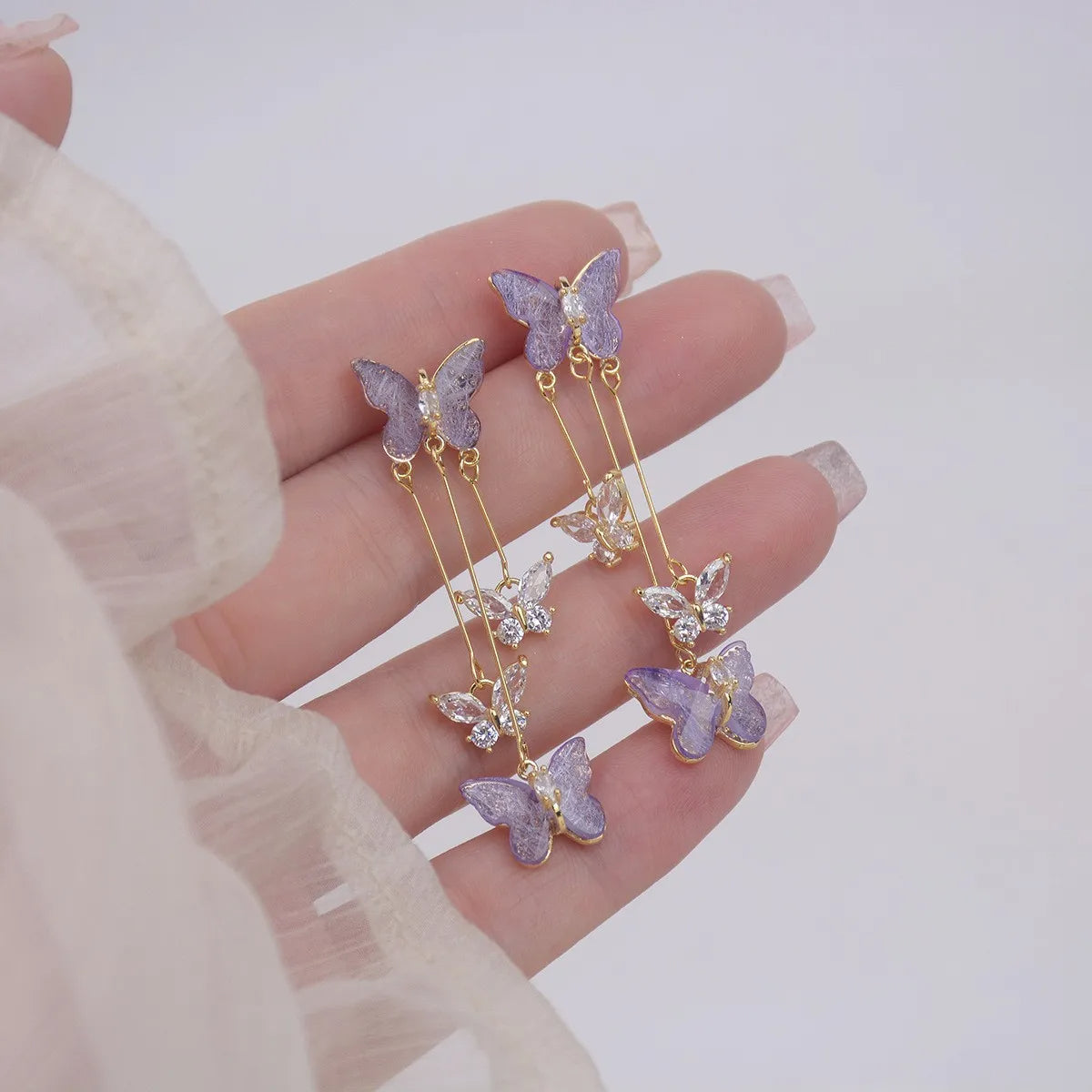 Butterfly Tassel Earrings
