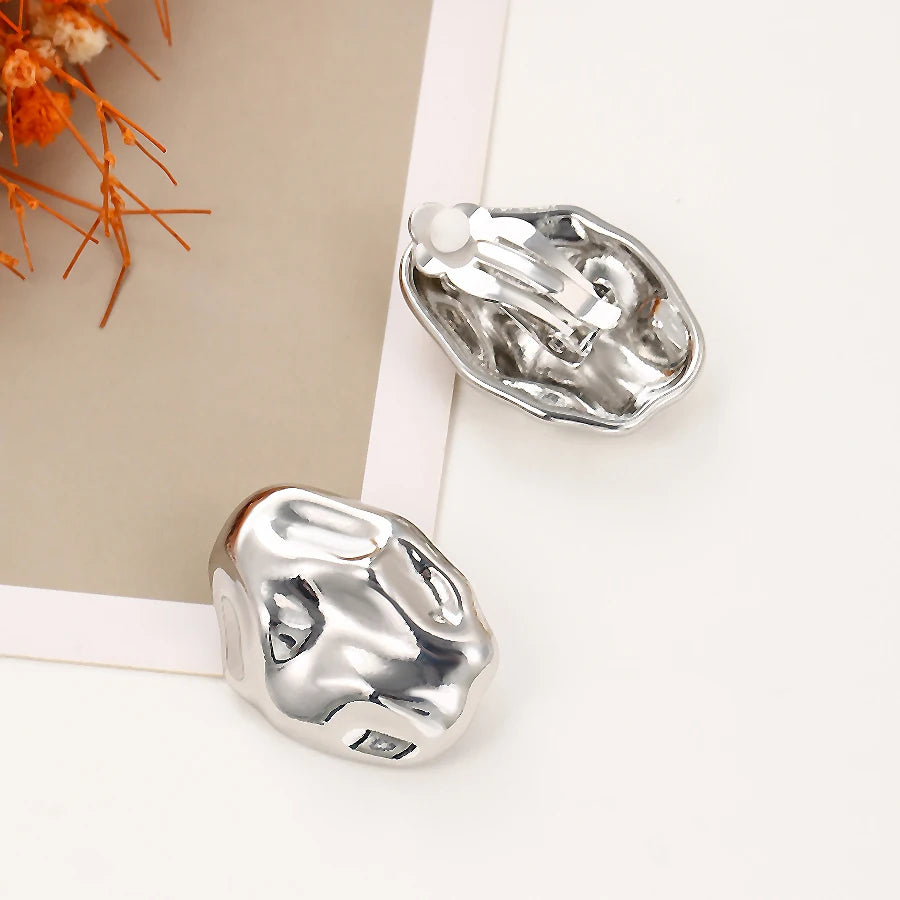 Chunky Hammered Earrings