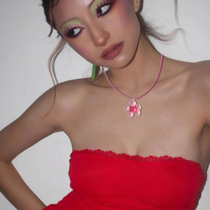 Colorful Flower Necklace
