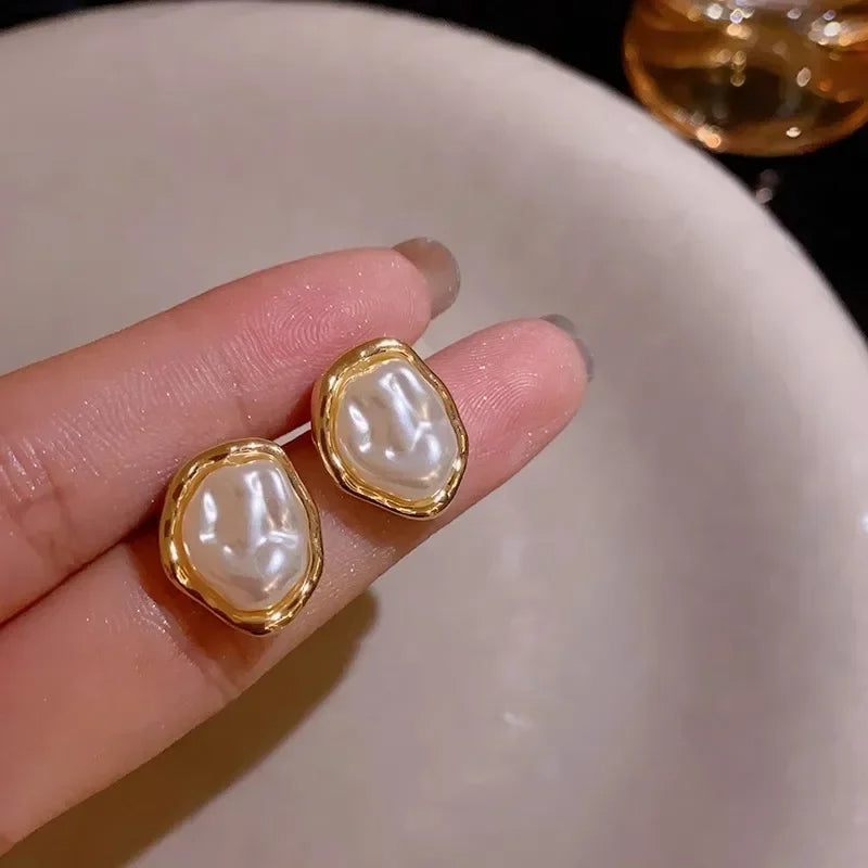Pearl Stud Earrings