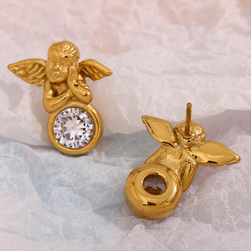 Angel Stud Earrings