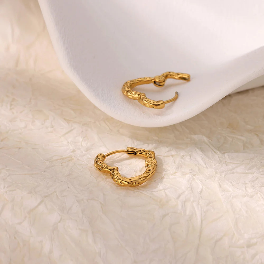 Heart Hoop Earrings