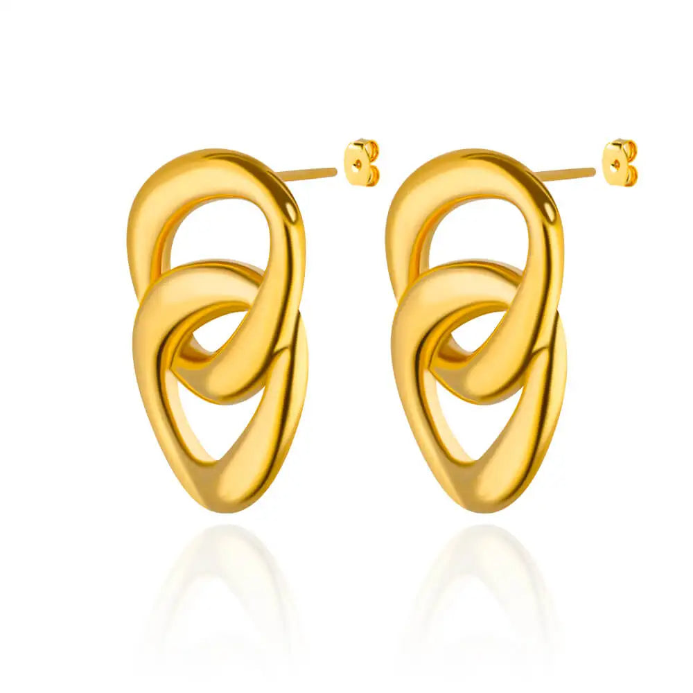 Interlocking Stud Earrings