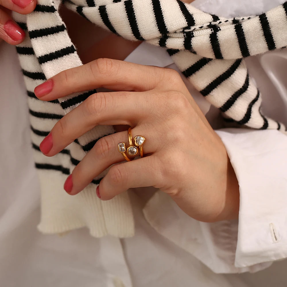 Stone Shapes Ring