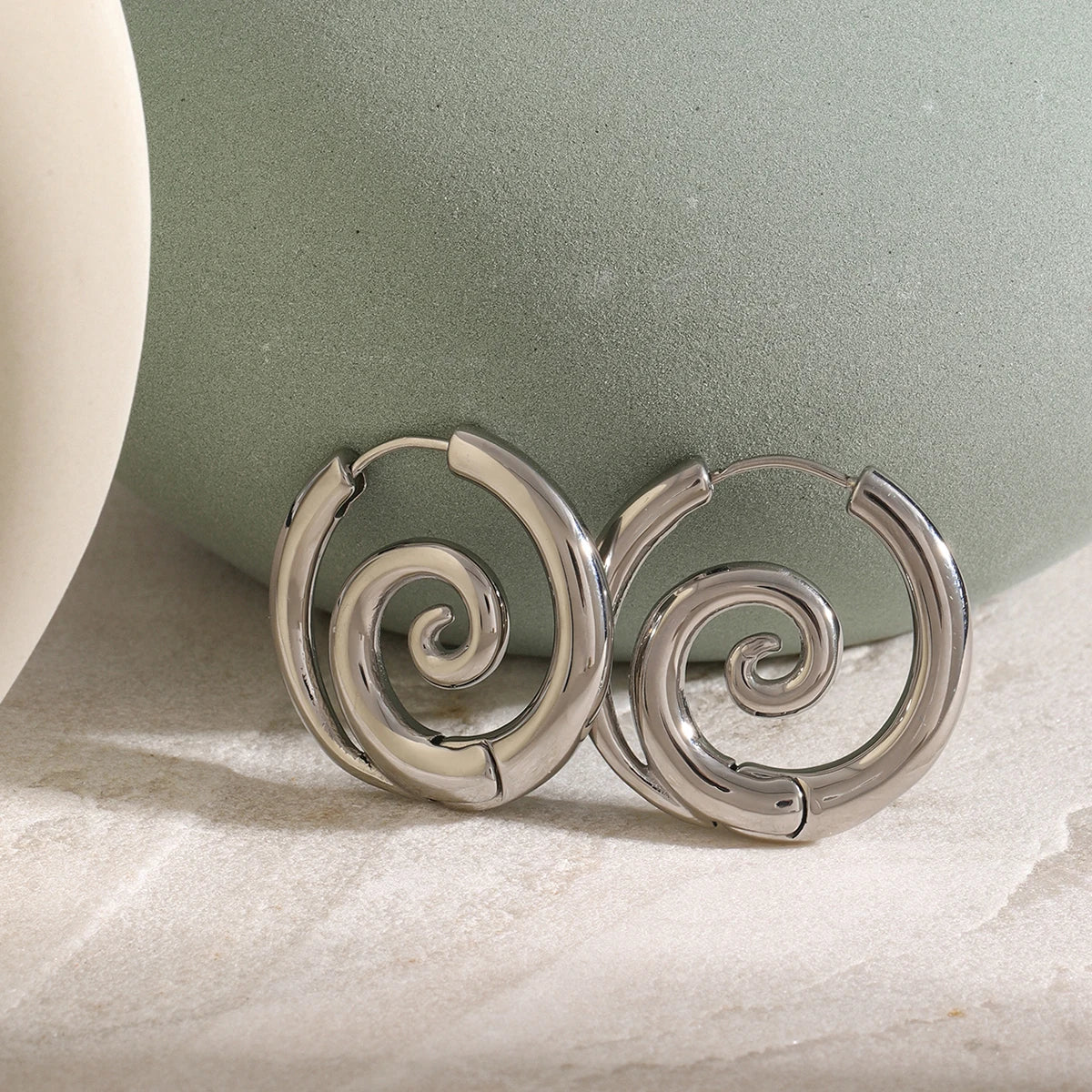 Spiral Hoop Earrings