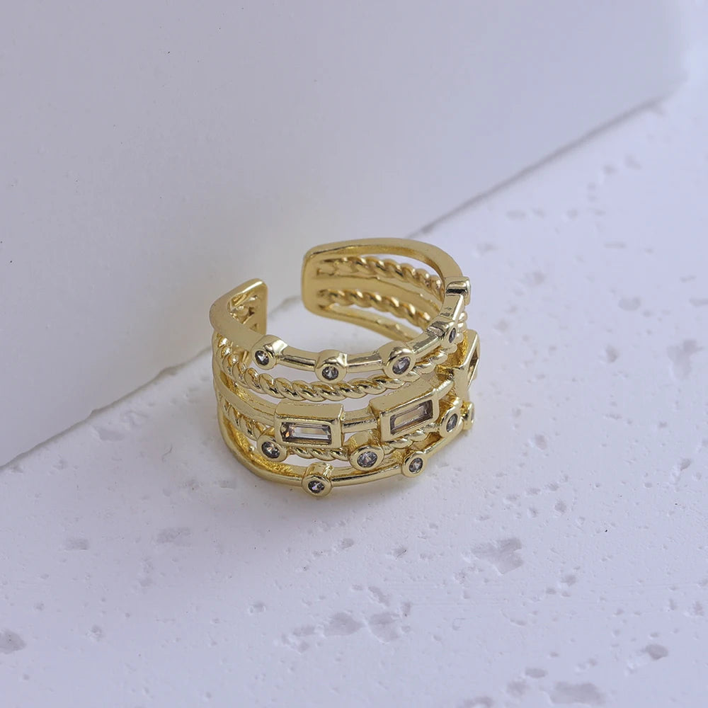 Inlaid Stones Ring