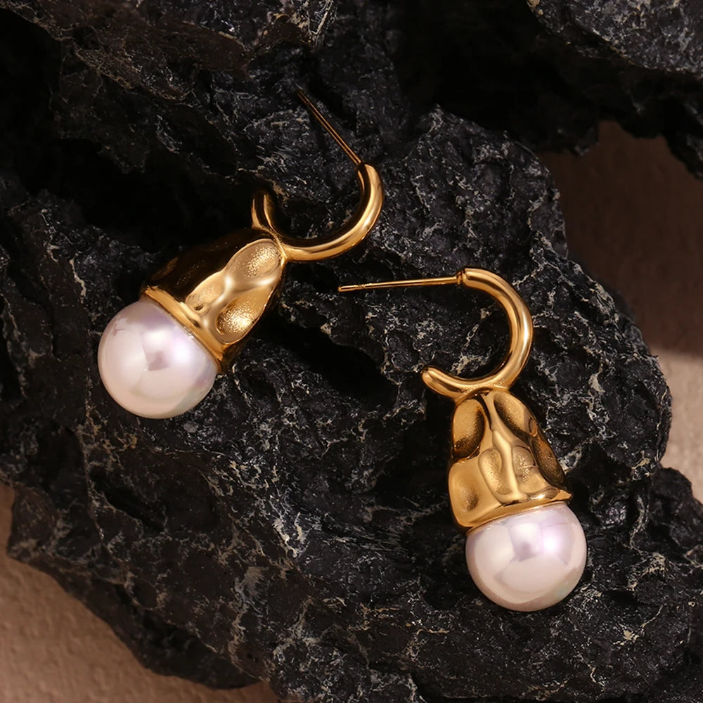 Pearl Droplet Earrings