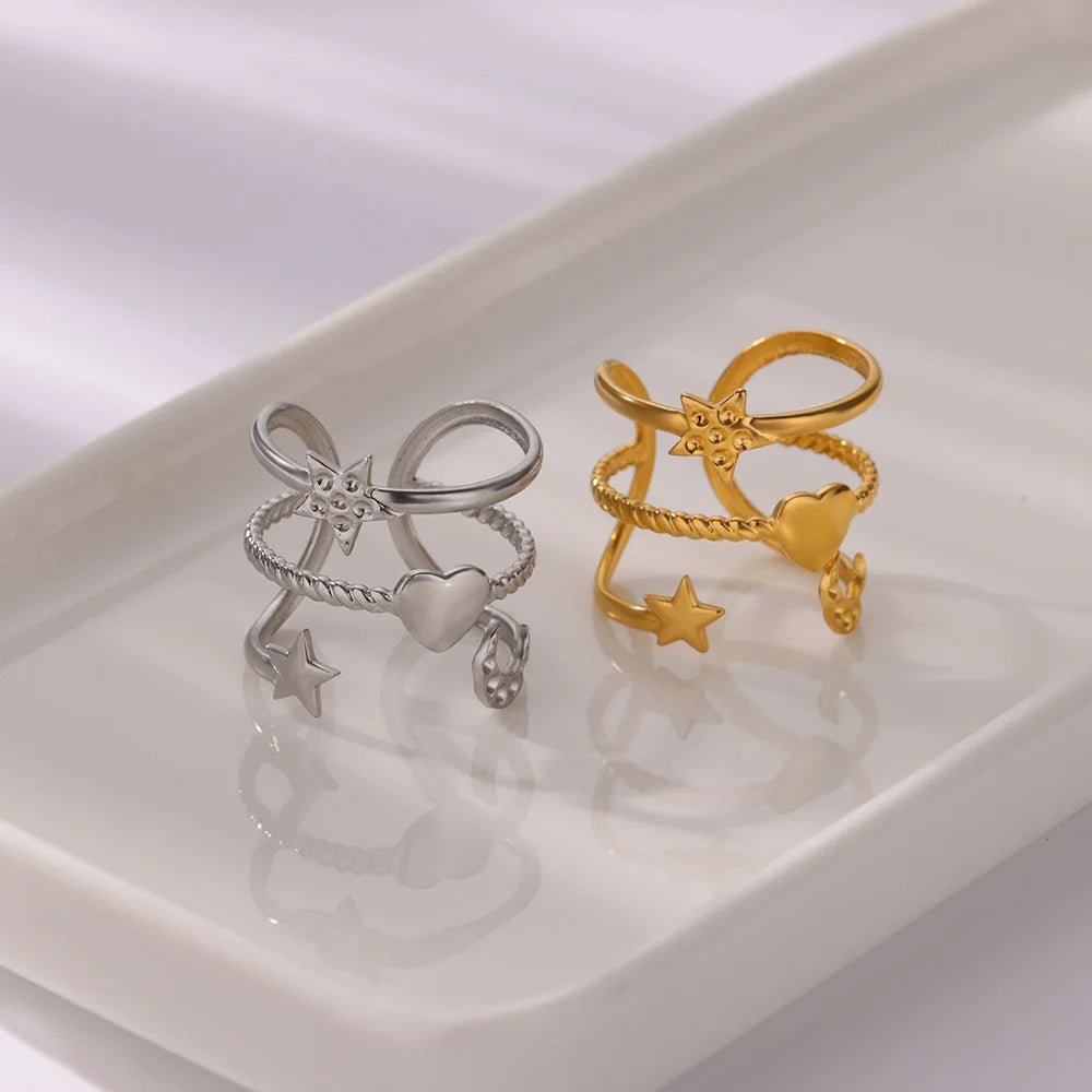 Multilayer Heart Ring