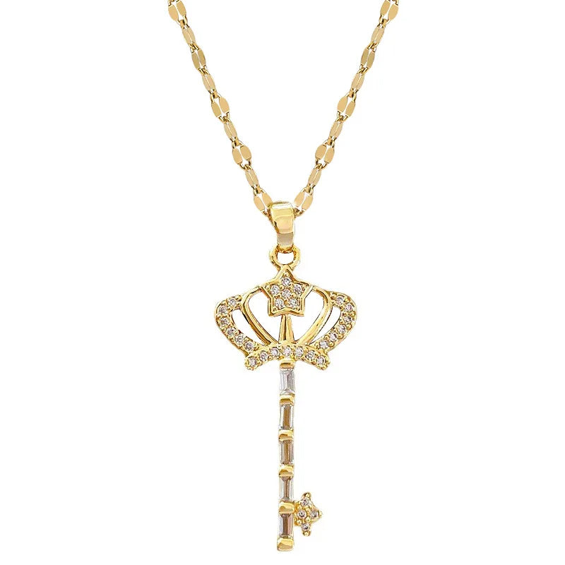 Crown Key Necklace