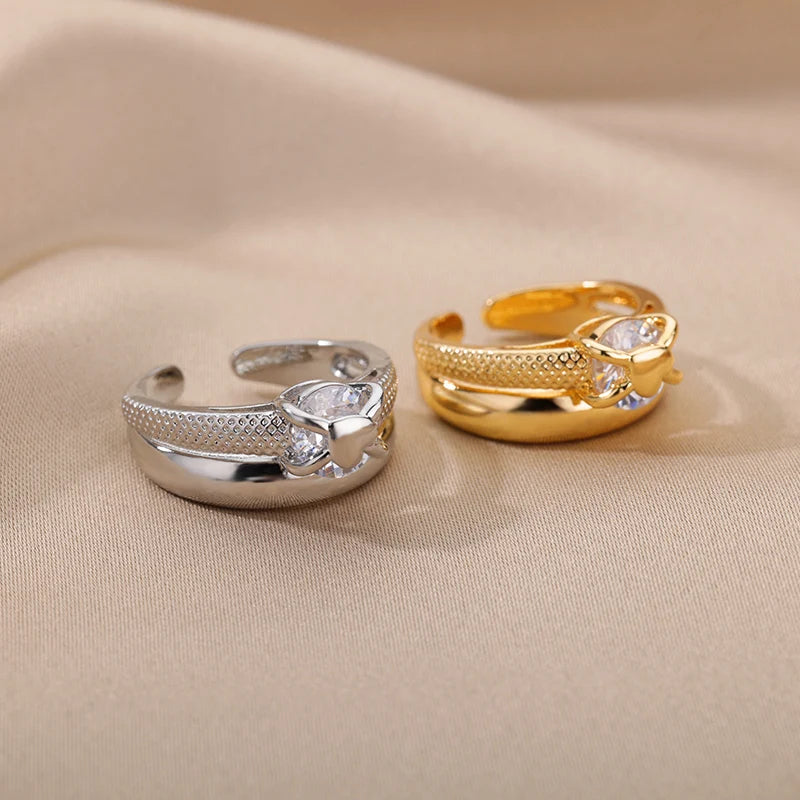 Plated Heart Ring