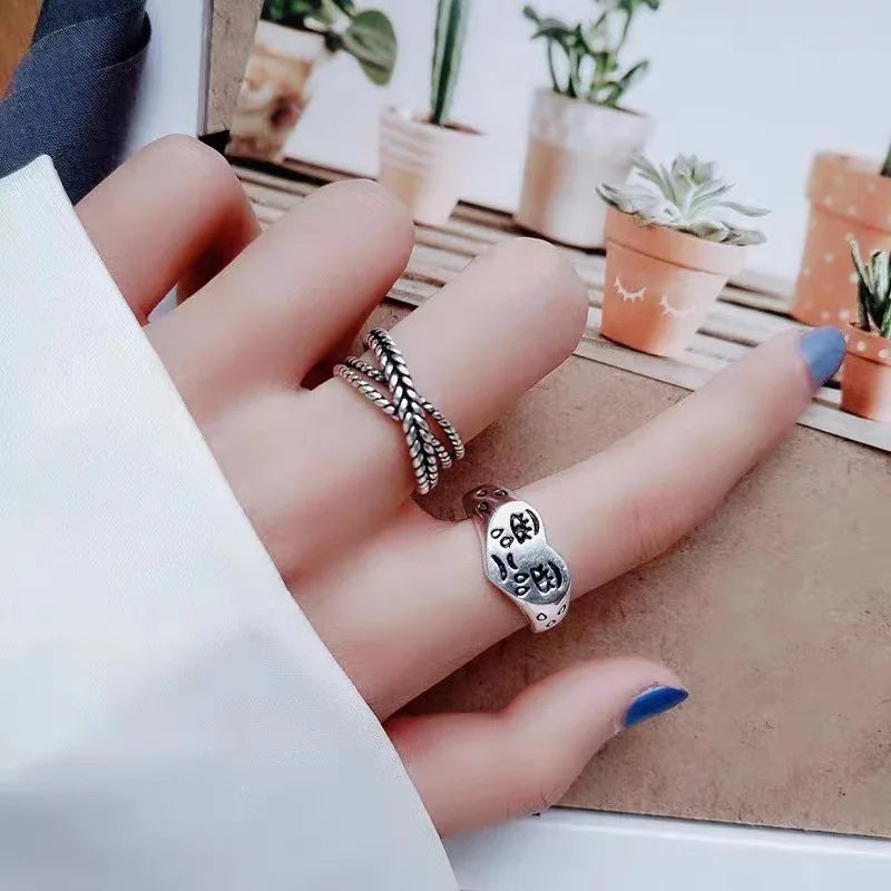 Crying Face Ring