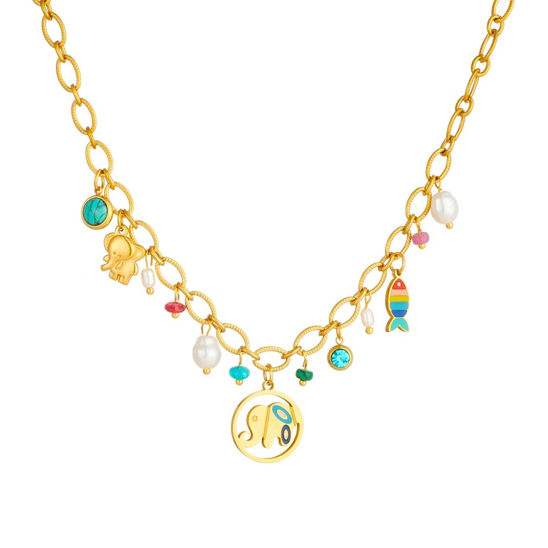 Elephant Charm Necklace