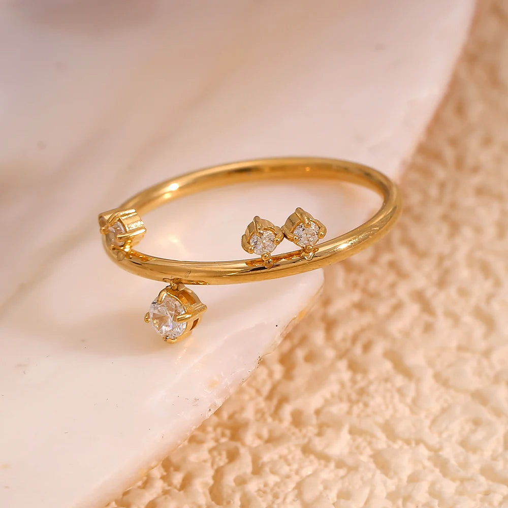 White Rhinestone Ring