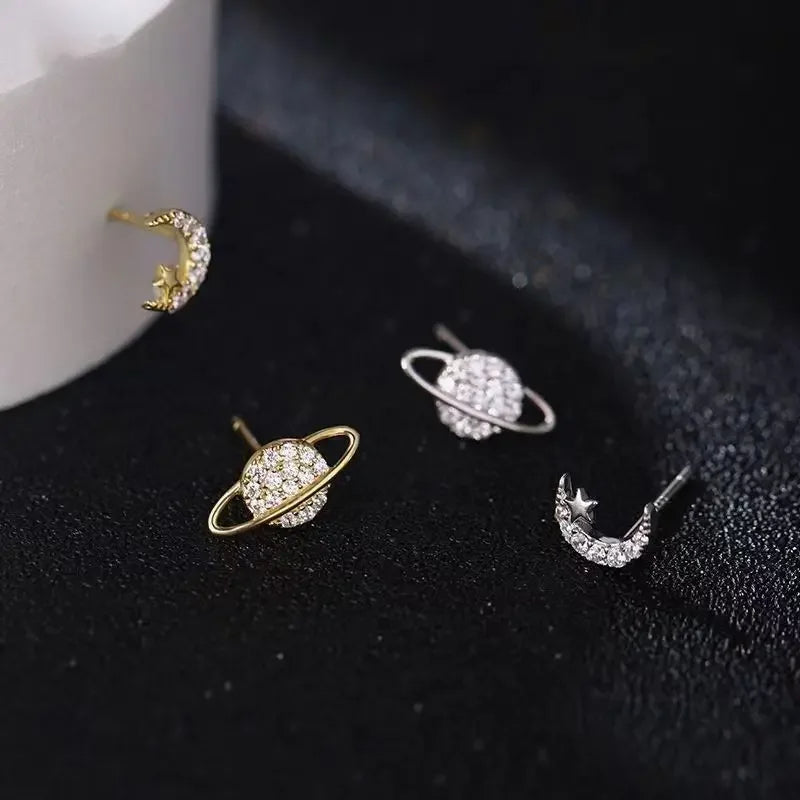 Moon & Planet Earrings