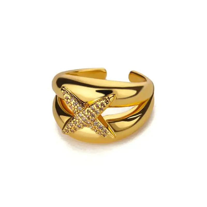 Cross Star Ring