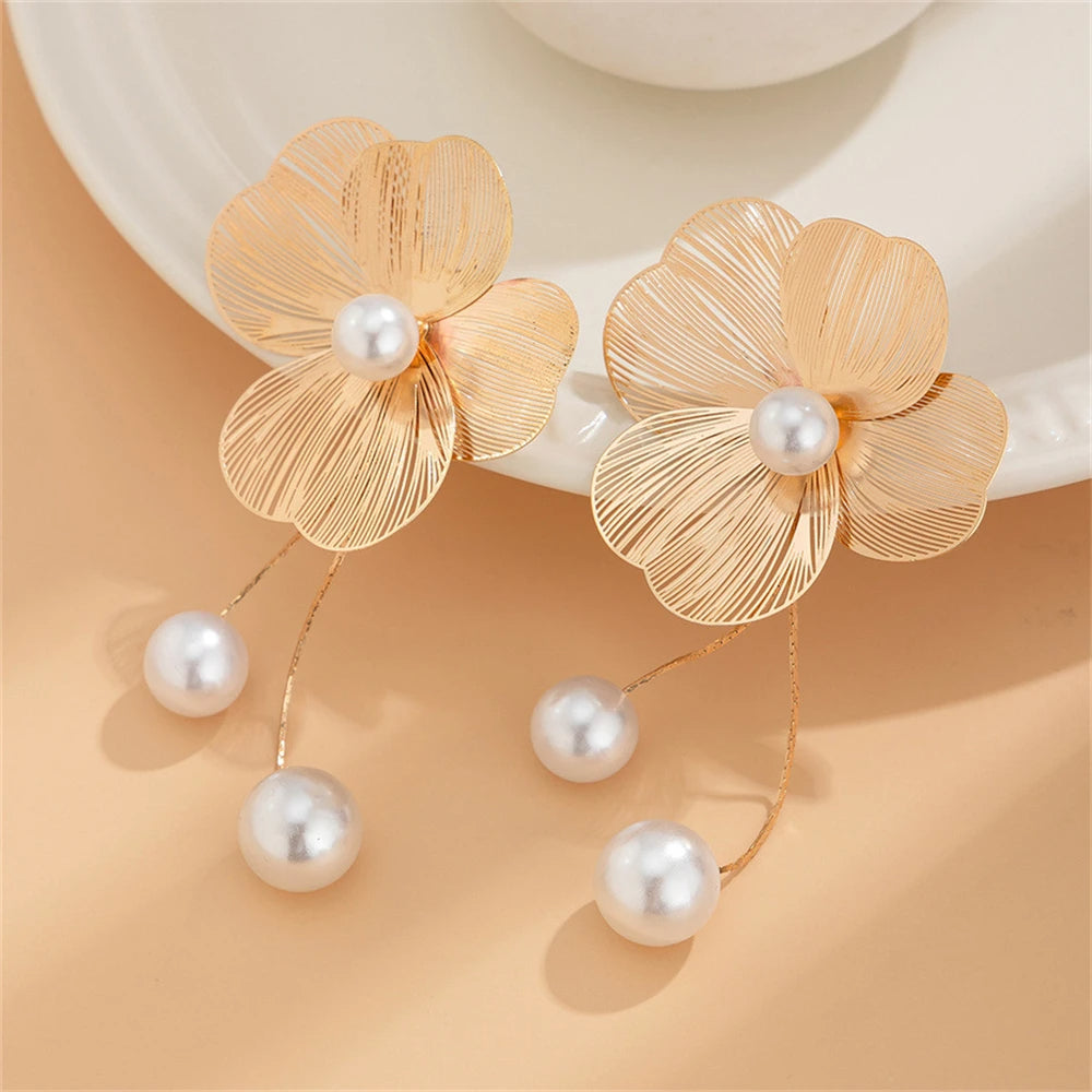 Large Flower Earrings