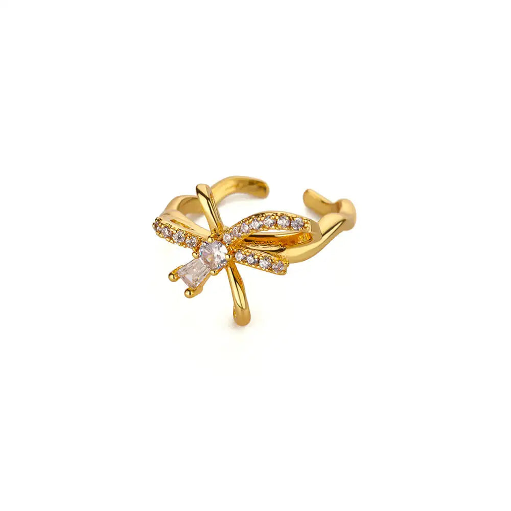 Zircon Bow Ring