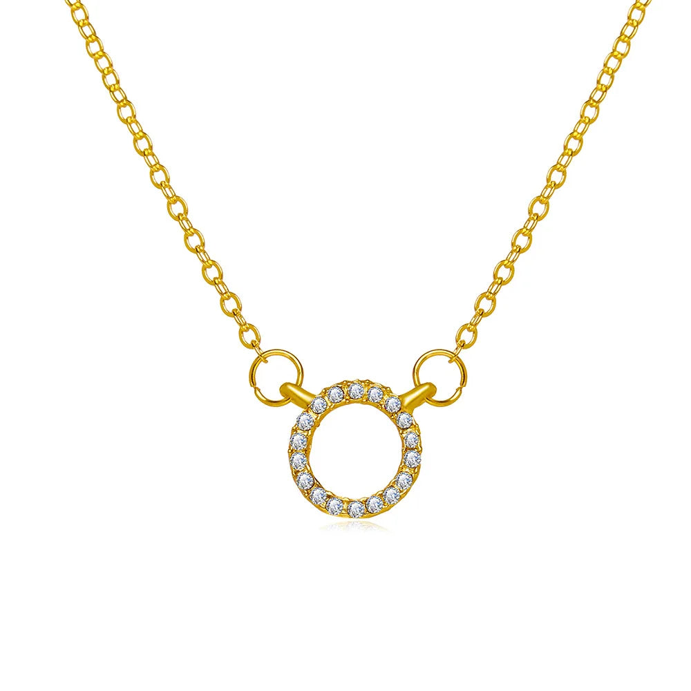 Crystal Circle Necklace