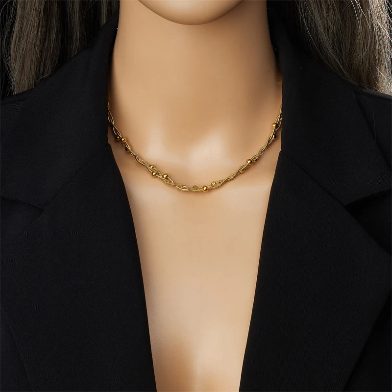 Weaved Bead Necklace