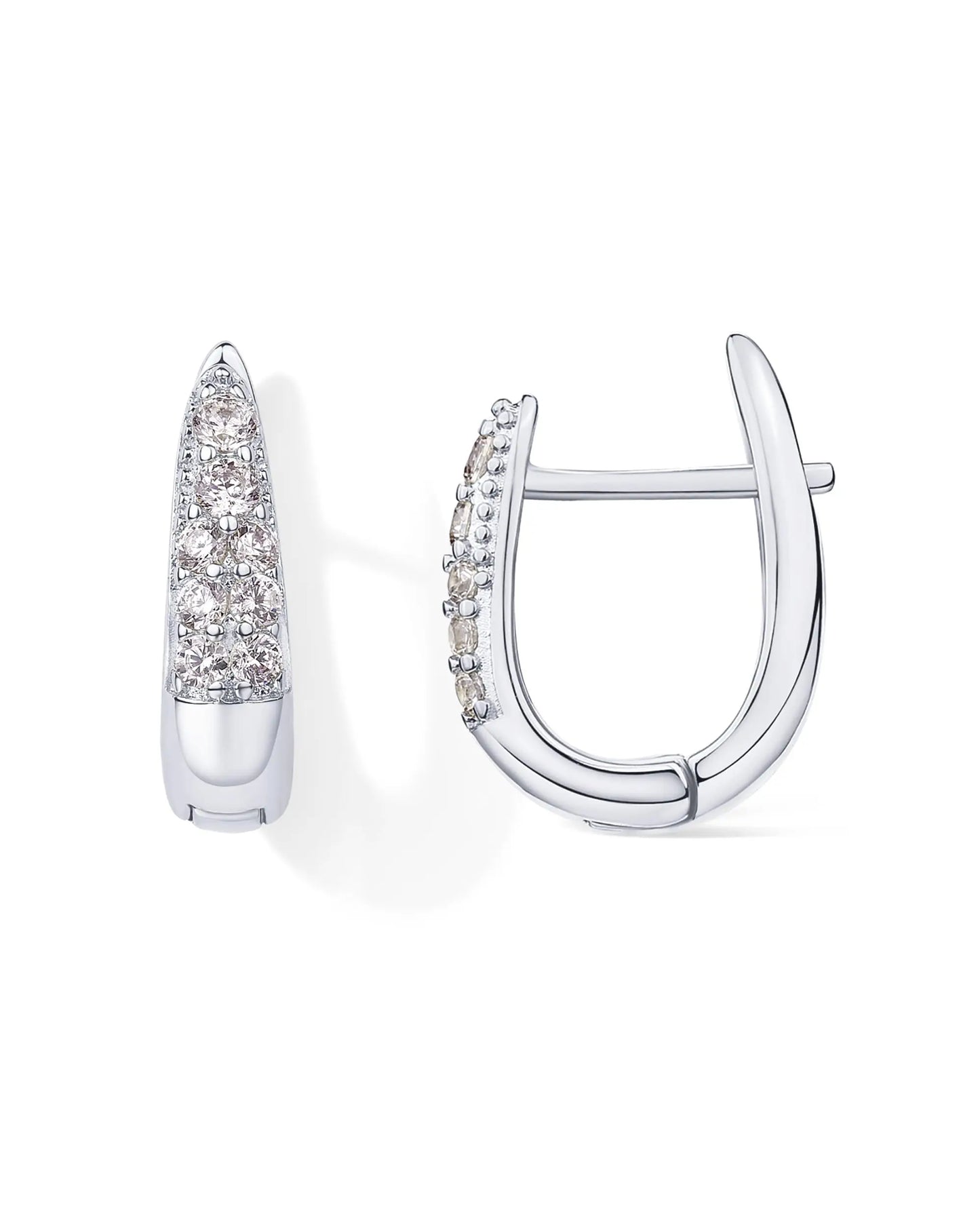 U-Shaped Hoop Earrings
