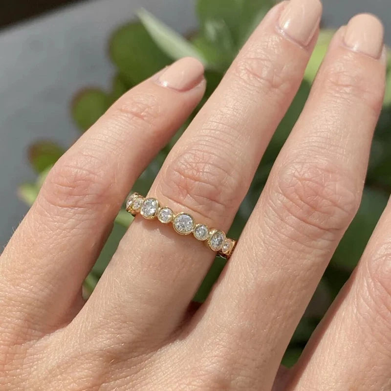 Round Cubic Zirconia Ring