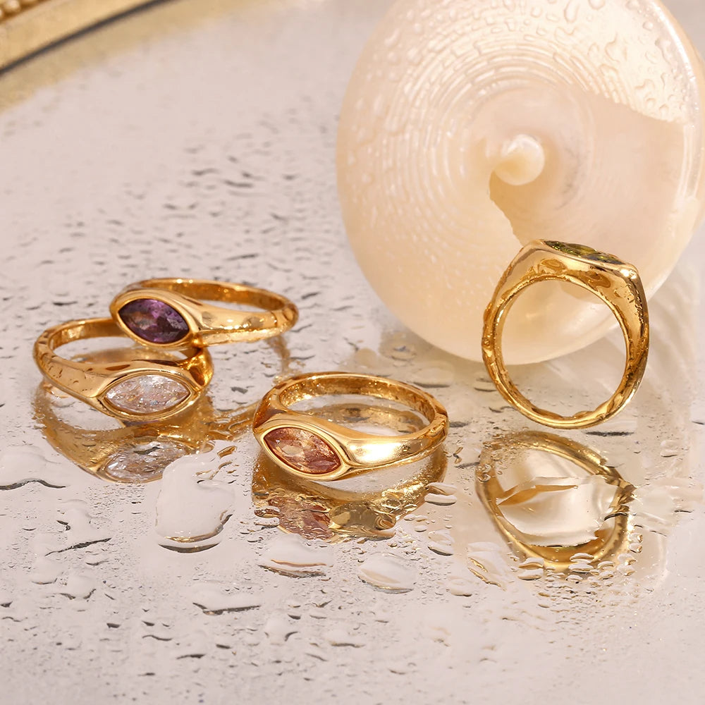 Horse Eye Signet Ring