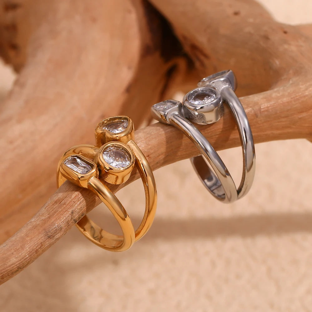 Stone Shapes Ring