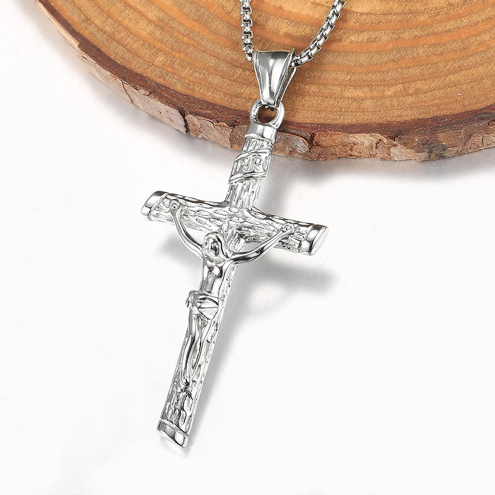 Jesus Crucifix Cross Necklace