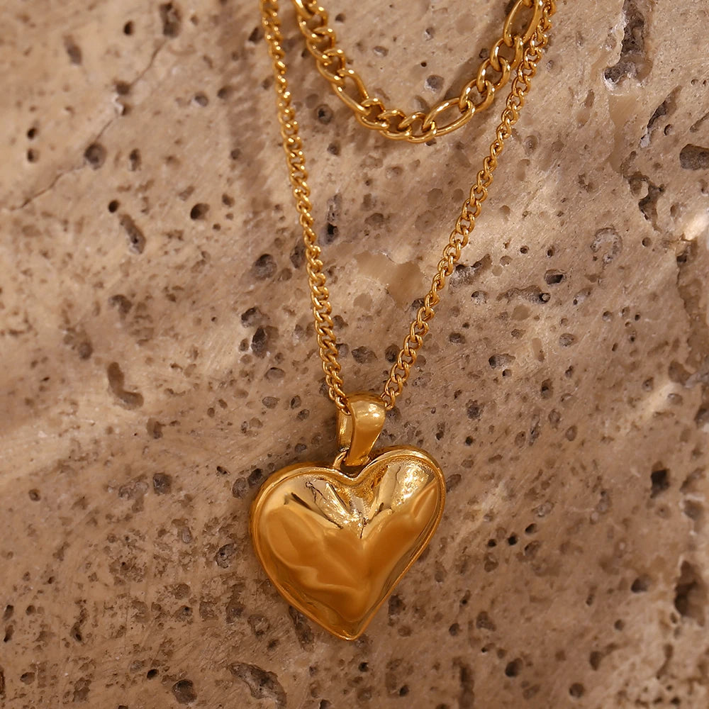 Gold Plated Heart Necklace