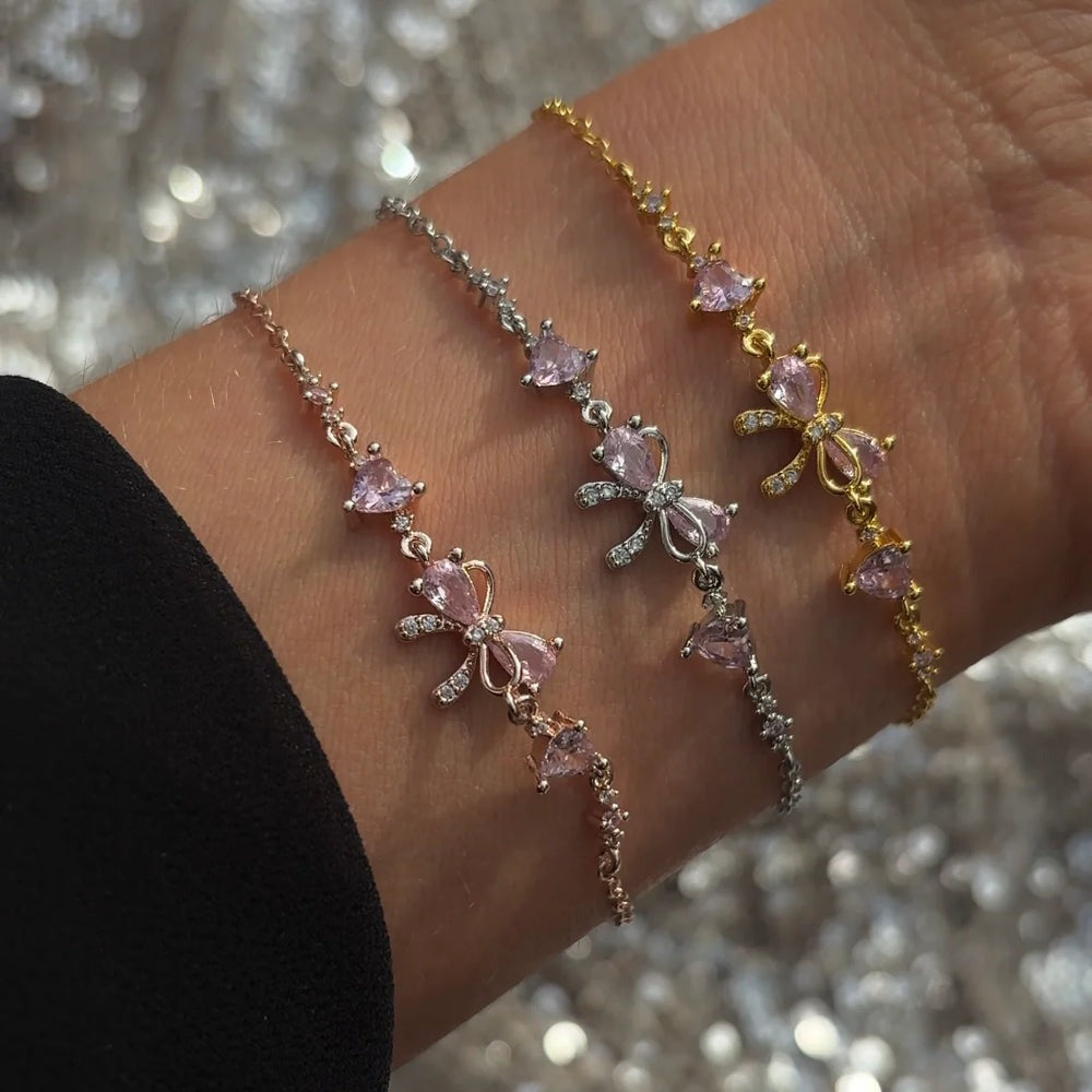 Bowknot Heart Bracelet