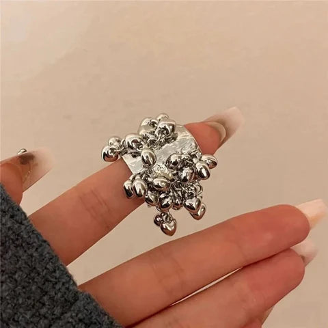 Natural Stone Multi-Colored Ring