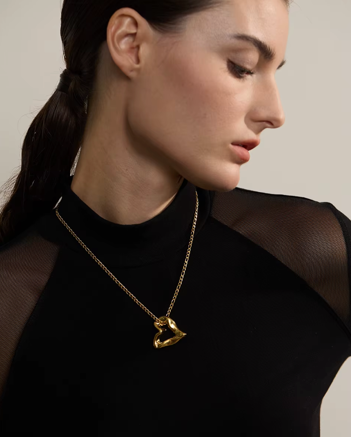 Hollow Heart Necklace