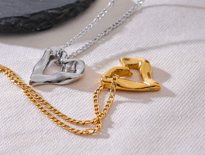 Hollow Heart Necklace