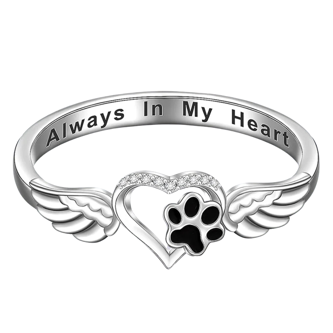 Angel Wings Pet Paw Ring