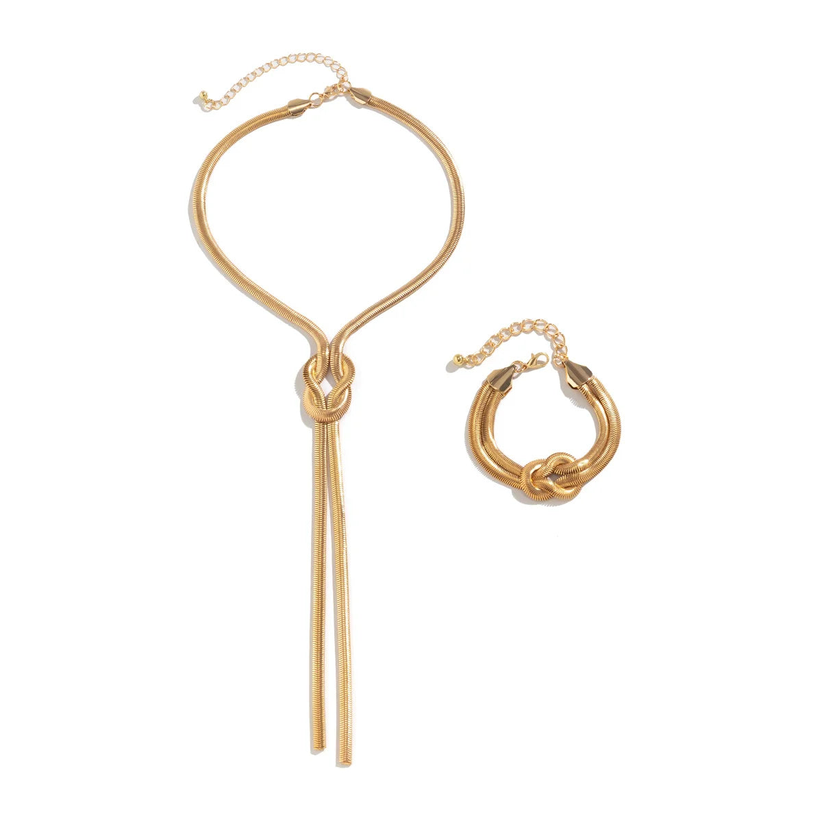 Long Tassel Cross Knot Necklace