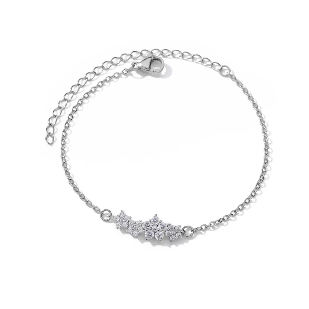 Crystal Zircon Star Bracelet