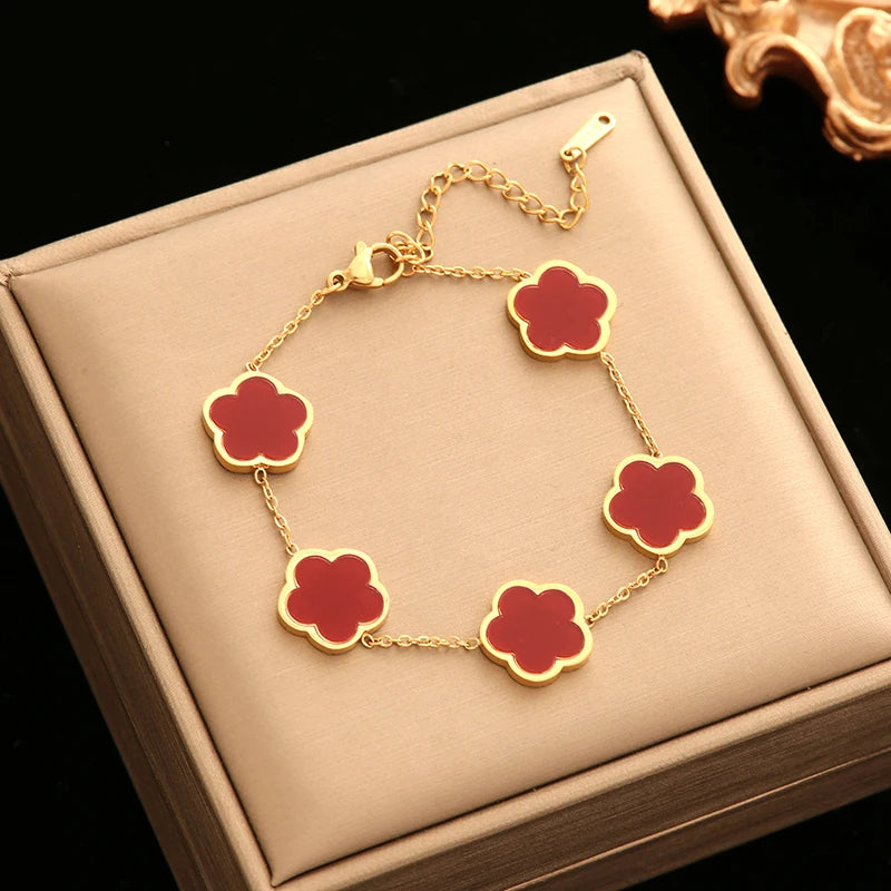 Five Leaf Clover Bracelet