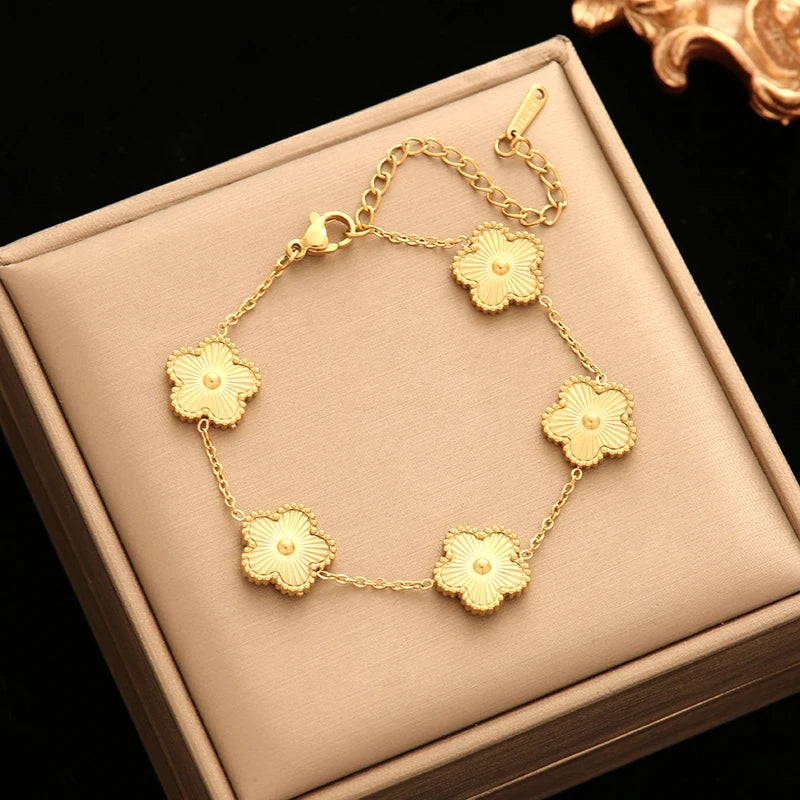 Five Leaf Clover Bracelet