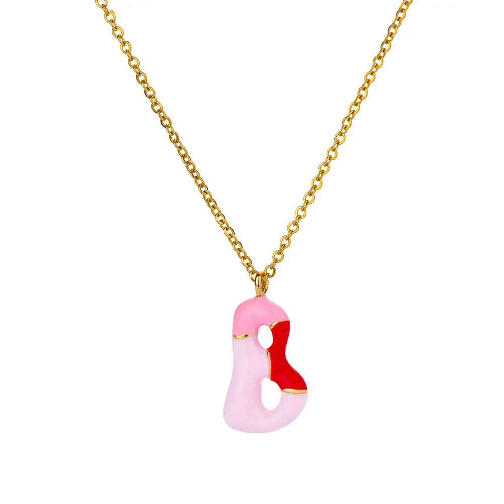 Colorful Initial Necklace