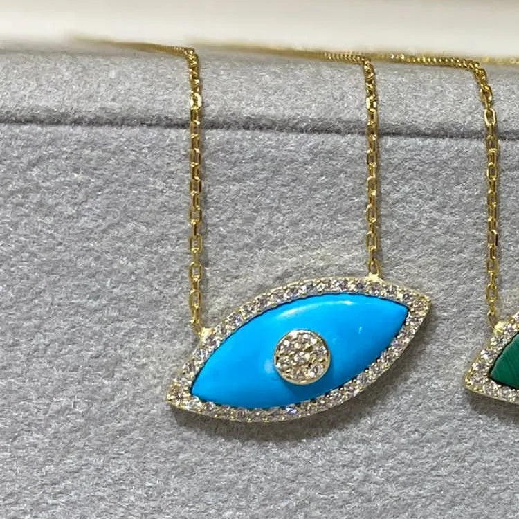 Opal Evil Eye Necklace