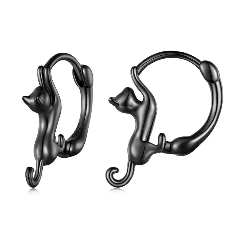 Cute Cat Stud Earrings