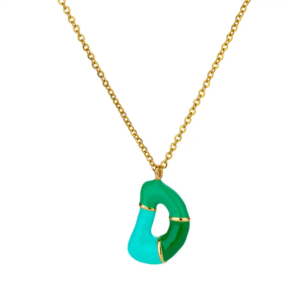 Colorful Initial Necklace