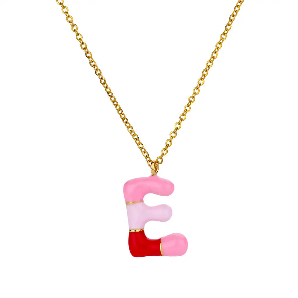 Colorful Initial Necklace