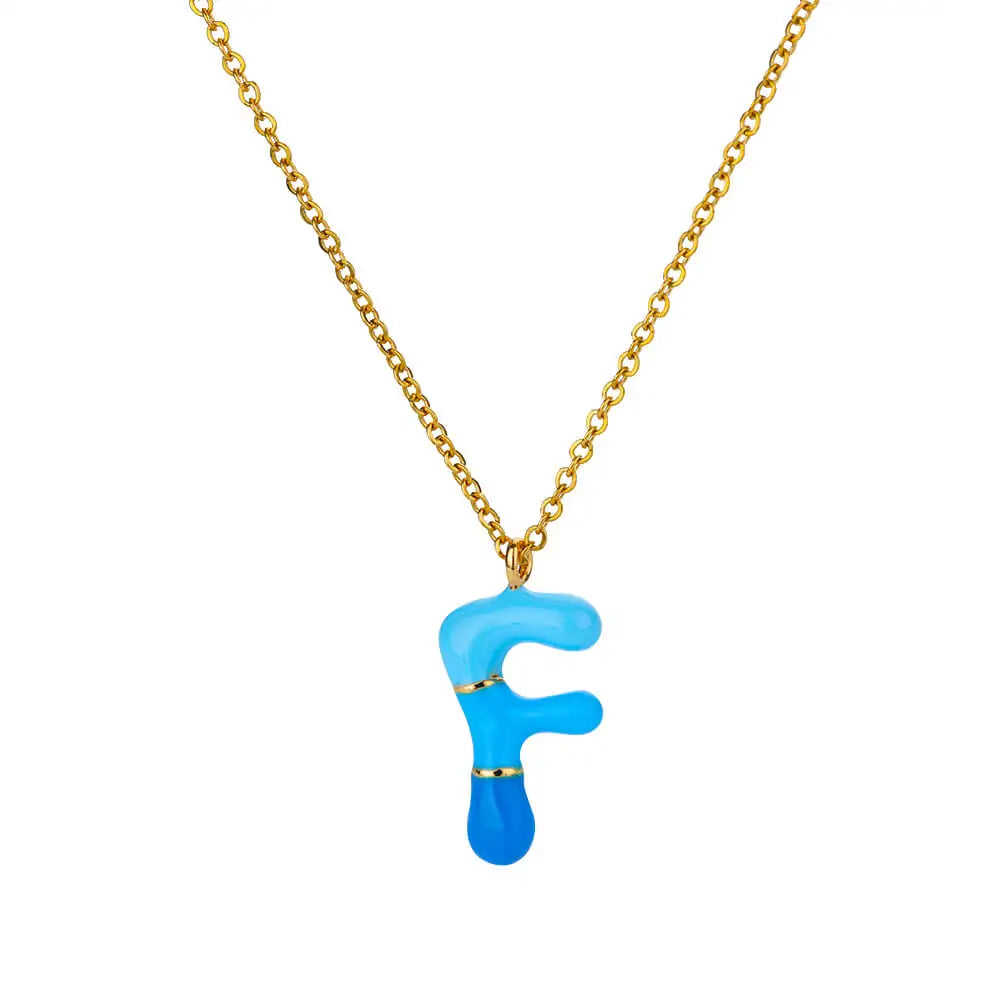 Colorful Initial Necklace