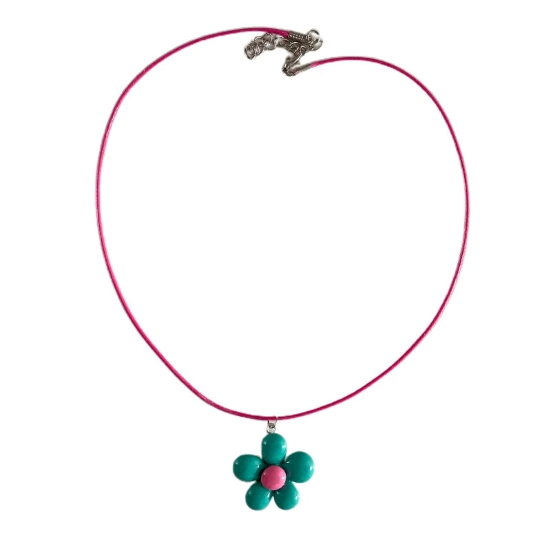 Colorful Flower Necklace