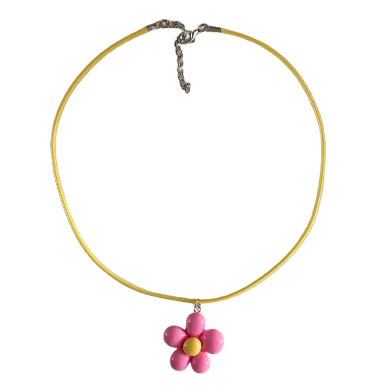 Colorful Flower Necklace