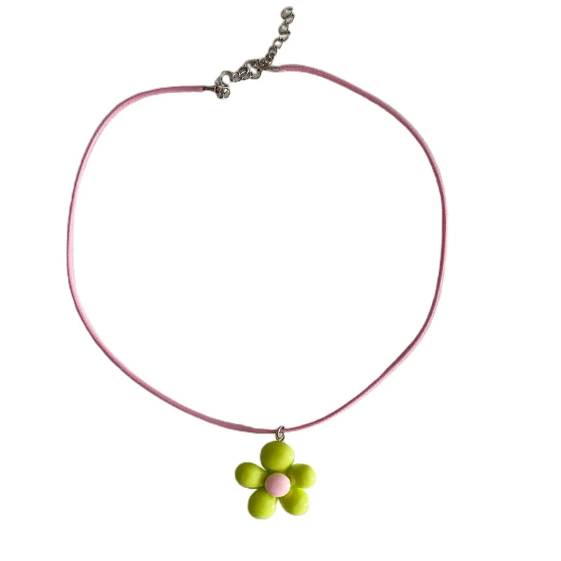 Colorful Flower Necklace