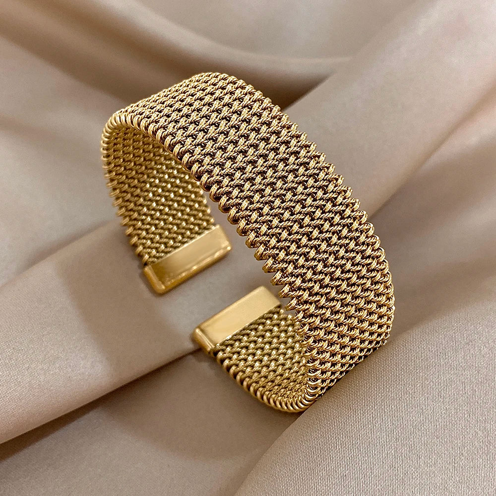 Mesh Cuff Bracelet